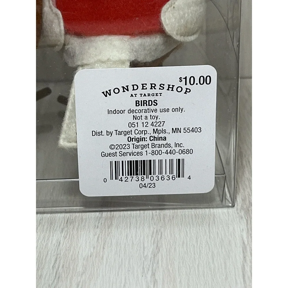 Target Wondershop 2023 Featherly Friends Mini Christmas Birds set lot 3 pink red